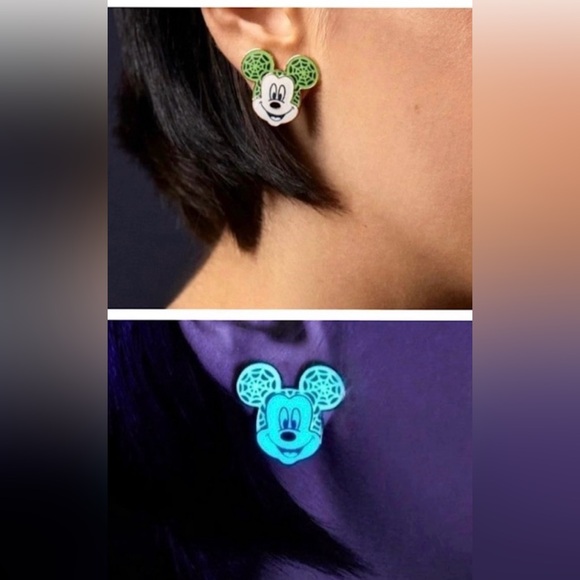 Disney Baublebar Glow in the Dark Mickey earrings - Picture 4 of 4